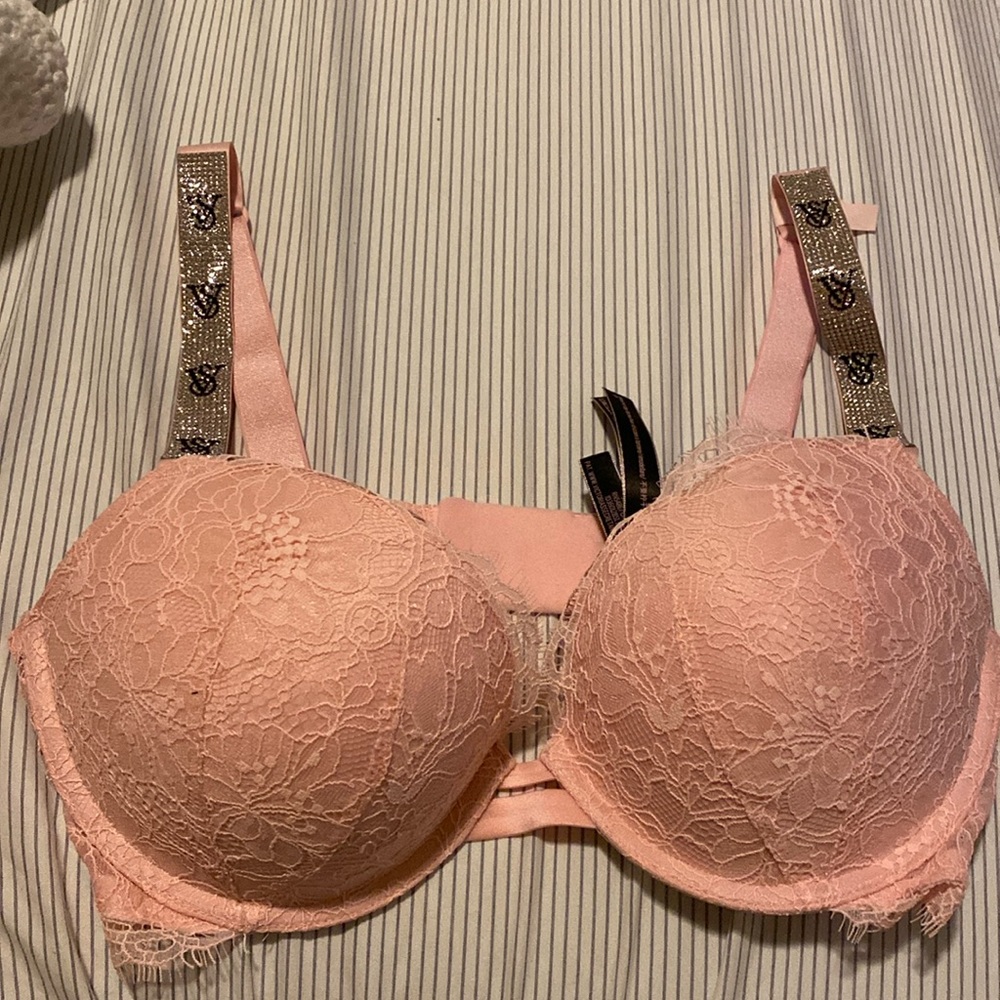 Victoria’s Secret Rhinestone Strap Bra NWT 34D